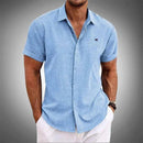 Camisa Manga Curta Tommy 100% Linho (LEVE 3 E PAGUE SOMENTE 1)