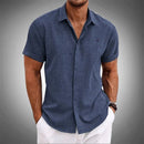 Camisa Manga Curta Tommy 100% Linho (LEVE 3 E PAGUE SOMENTE 1)
