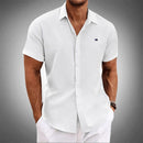 Camisa Manga Curta Tommy 100% Linho (LEVE 3 E PAGUE SOMENTE 1)